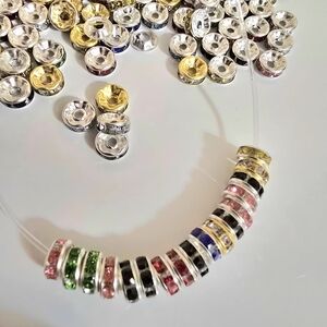 200 Pcs Multi-Color Spacer Bead Necklace